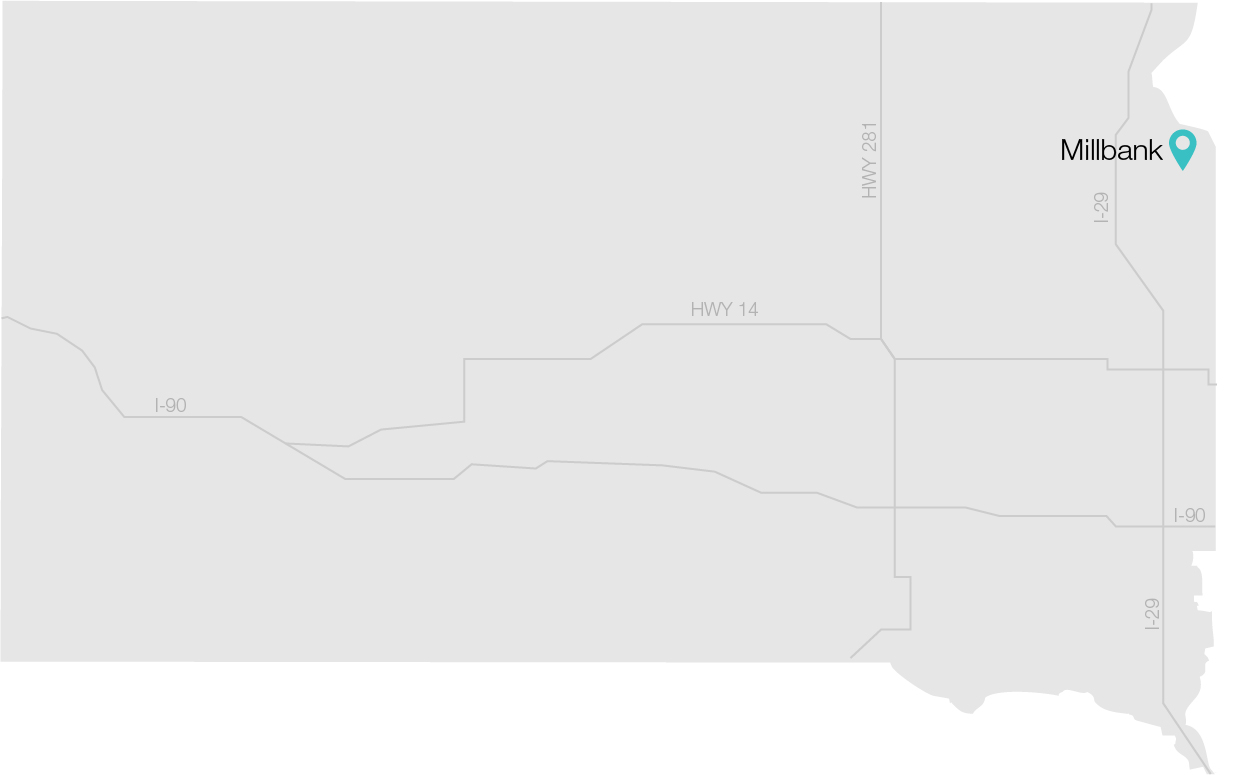 South Dakota map